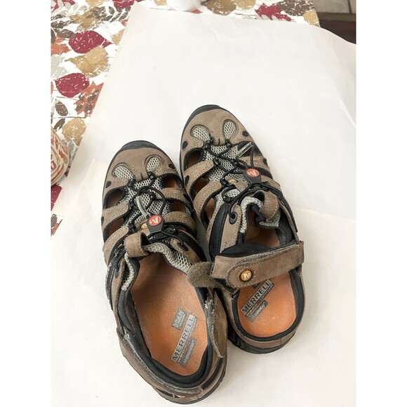 Merrell Chameleon Hex Kangaroo Vibram  performance shoes Sandals 11.5 46 Leather - Picture 8 of 8